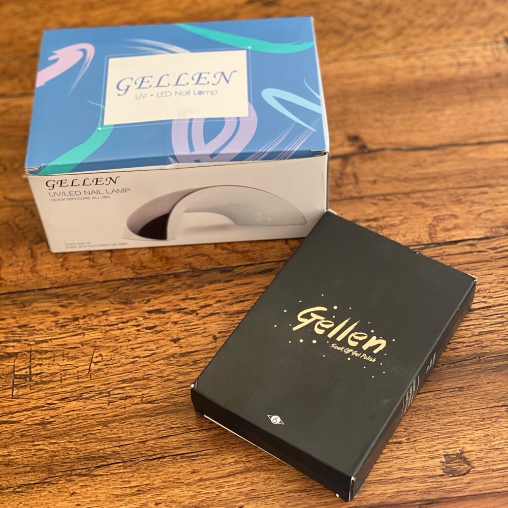 Gellen UV/LED Nail Lamp + Soak Off Gel Polish Set